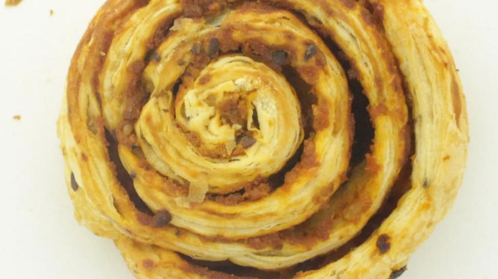 Le CFA du Lycée des Métiers F.D.  Roosevelt de Mulhouse a remporté le premier prix avec ce bun inspiré du pain aux raisins.